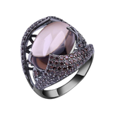 Natural Smoky Quartz Gemstone, 925 Sterling Sliver Ring