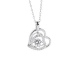 Moissanite Diamond, 925 Sterling Silver Necklace