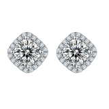 Moissanite Diamond Earrings, 925 Sterling Silver