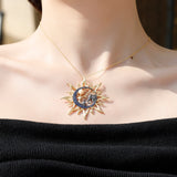 Natural Opal Gemsmtone, Gold Plated, 925 Sterling Silver Handmade Necklace