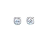 Moissanite Diamond Earrings, 925 Sterling Silver