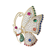 Butterfly Zircon Brooch