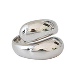 925 Sterling Silver, Modern Adjustable Ring